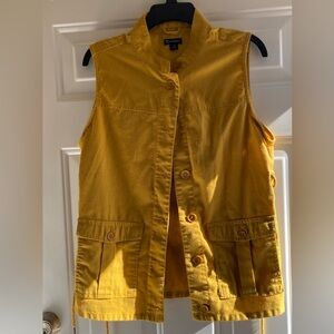 New Directions Mustard Sleeveless Vest